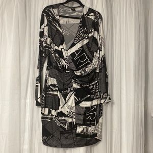 Size 3x news paper dress. New without tags
